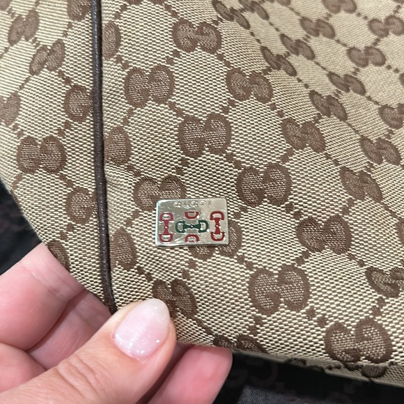 Authentic monogram Gucci tote with dust bag, Euc - Picture 3 of 12